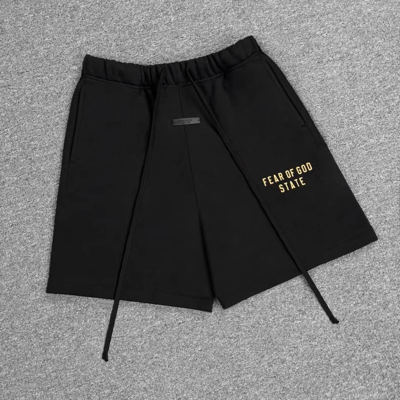 🦋 、Hot Sale🦋 80 Fear of God Essentials Fall 24 BACK TO SCHOOL Series Fleece Soccer Short Same Style /BLACK /MILITARY /OLIVE /DARK HEATHER Size XS-XL